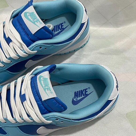 Nike Dunk Retro Qs Argon Blue And White Low Top Sneakers - Picture 5 of 6
